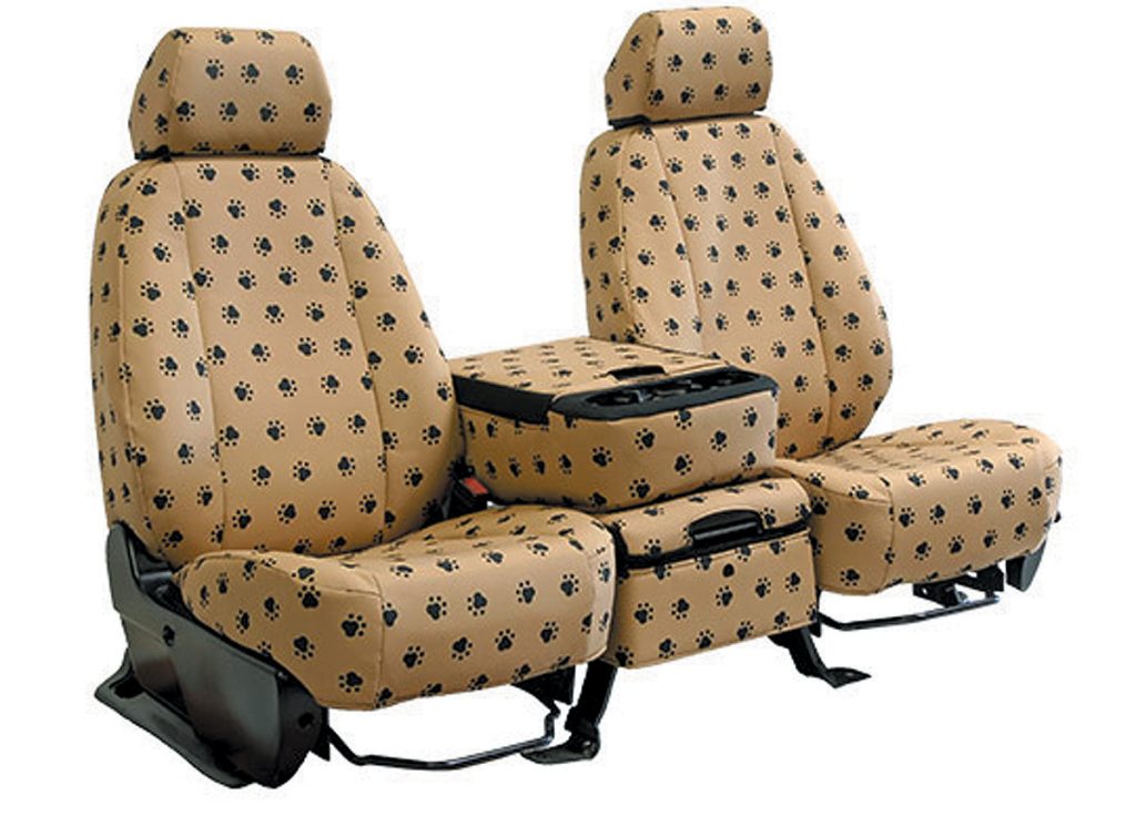 Paw print seat cover